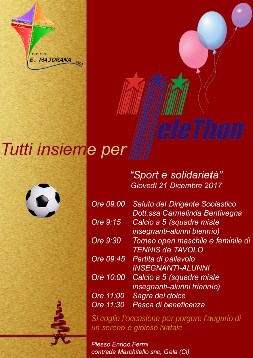 Giornata per Telethon – 21/12/2017