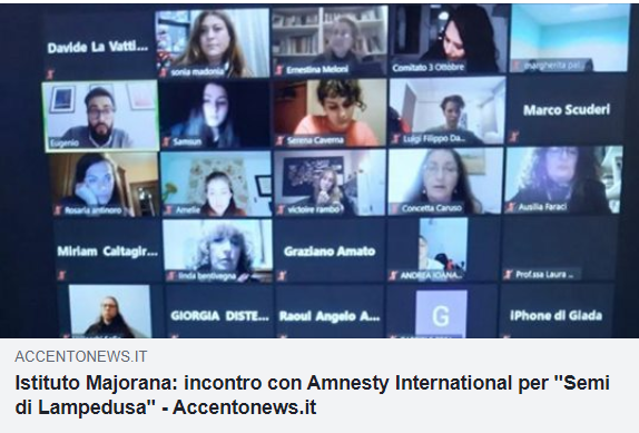 Istituto Majorana: incontro con Amnesty International per “Semi di Lampedusa”