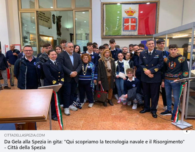 Un articolo del Quotidiano della Spezia sui nostri studenti in visita alla mostra per il bicentenario dalla nascita di Domenico Chiodo