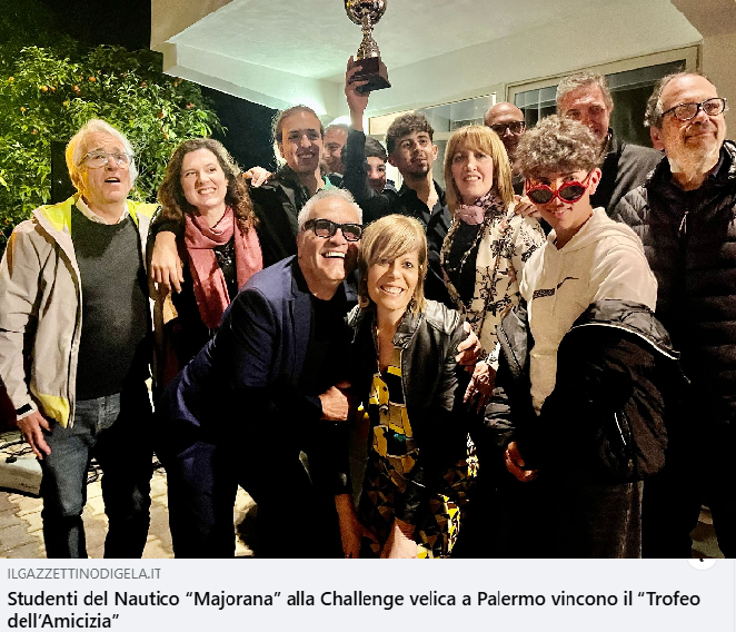 Studenti del Nautico “Majorana” alla Challenge velica a Palermo vincono il “Trofeo dell’Amicizia”